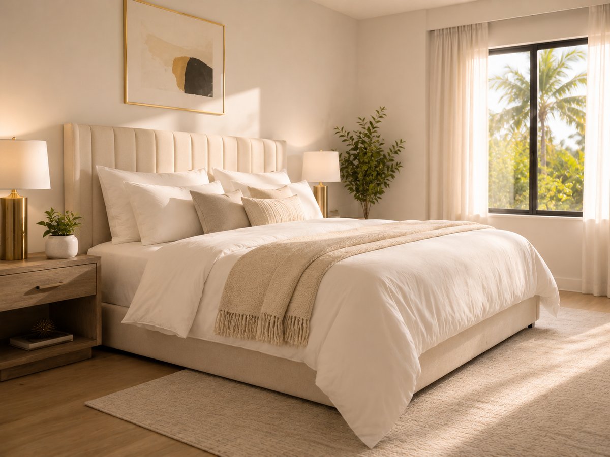 Bedroom after cleaning by Precise Pro